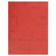 Paquet de 25 dossiers de procédure carte lustrée 25x32cm - Rouge - EXACOMPTA