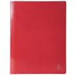 Chemise à lamelle carte lustrée pelliculée 355gm² Iderama - A4 - Rouge - EXACOMPTA