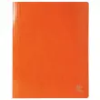 Chemise à lamelle carte lustrée pelliculée 355gm² Iderama - A4 - Orange - Exacompta