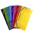Chemise 3 rabats à élastiques polypropylène 5/10e IDERAMA PP - 23.5x12cm - Couleurs assorties - EXACOMPTA