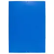 Chemise à élastique 3 rabats carte lustrée 600gm² - A2 - Bleu - EXACOMPTA