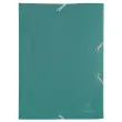 Chemise à élastique 3 rabats Polypropylène 4/10e Opaque Eco - A4 - Vert - EXACOMPTA