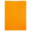 Chemise à élastique 3 rabats Polypropylène 4/10e Opaque Eco - A4 - Jaune - EXACOMPTA