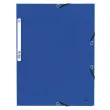 Chemise &agrave; &eacute;lastique 3 rabats carte lustr&eacute;e 355gm&sup2; - A4 - Bleu - EXACOMPTA 