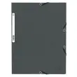 Chemise &agrave; &eacute;lastique 3 rabats carte lustr&eacute;e 355gm&sup2; - A4 - Gris - EXACOMPTA 