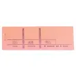 Bloc passe-partout 100 feuillets numérotés de 3 volets - Format 4,8x15 cm - Rose - EXACOMPTA