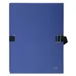 Chemise dos extensible papier 24x32cm - filmée par 5 - Bleu foncé - EXACOMPTA