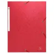 Chemise 3 rabats à élastiques Maxi Capacity carte lustrée 600g/m2 Scotten ®- A4 - Rouge - EXACOMPTA