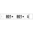 Carnet de 50 tickets vestiaires numérotés de 3 volets (dont 2 volets avec trous) - Format 20x3 cm - Blanc - EXACOMPTA