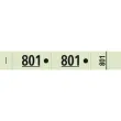Carnet de 50 tickets vestiaires numérotés de 3 volets (dont 2 volets avec trous) - Format 20x3 cm - Vert - EXACOMPTA