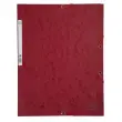 Chemise 3 rabats à élastiques carte lustrée 400g/m2 - A4 - Cerise - EXACOMPTA