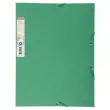 Chemise 3 rabats à élastique carte recyclée 380g/m2 Forever - A4 - Vert foncé - EXACOMPTA