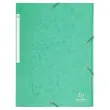 Chemise à élastiques Maxi capacity carte lustrée 425gm² - A4 - Vert - EXACOMPTA