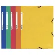 Chemise à élastique 3 rabats carte lustrée 355gm² - A4 - Couleurs assorties - EXACOMPTA
