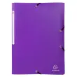 Chemise à élastiques 3 rabats PP OPAK - A4 - Violet - EXACOMPTA