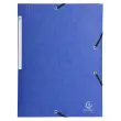 Chemises à élastiques carte lustrée 3 rabats monobloc - Couleurs assorties - EXACOMPTA