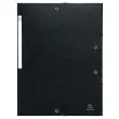 Chemises à élastiques carte lustrée 3 rabats monobloc - Noir - EXACOMPTA