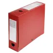 Boite de classement à pression Dos 80mm polypropylène 7/10e Opaque - A4 - Rouge - EXACOMPTA