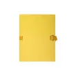 Chemise dos extensible avec rabat papier - 24x32cm - Jaune - EXACOMPTA
