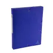 Boite de classement Exabox Dos 40mm Carte lustrée Scotten - A4 - Bleu - EXACOMPTA