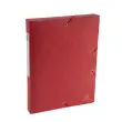 Boite de classement Exabox Dos 40mm Carte lustr&eacute;e Scotten - A4 - Rouge - EXACOMPTA 