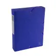 Boite de classement Exabox Dos 60mm Carte lustrée Scotten - A4 - Bleu - EXACOMPTA