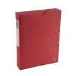 Boite de classement Exabox Dos 60mm Carte lustr&eacute;e Scotten - A4 - Rouge - EXACOMPTA 