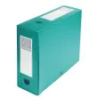 Boite de classement à pression Dos 100mm polypropylène 7/10e Opaque - A4 - Vert - EXACOMPTA
