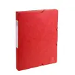 Boite de classement Exabox Dos 25mm Carte lustrée - A4 - Rouge - EXACOMPTA