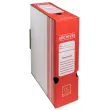 Boite archive Dos 100mm carton ondul&eacute; couleurs - 25x34cm - Rouge - EXACOMPTA 