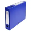 Boite de classement &agrave; pression Dos 60mm polypropyl&egrave;ne 7/10e Opaque - A4 - Bleu - EXACOMPTA 