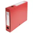 Boite de classement à pression Dos 60mm polypropylène 7/10e Opaque - A4 - Rouge - EXACOMPTA