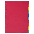 Intercalaires carte 220g 10 positions - A4 maxi - EXACOMPTA