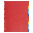 Intercalaires carte 220 g 12 positions - A4 maxi - Exacompta
