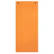 Paquet 100 fiches intercalaires horizontales unies perfor&eacute;es - 105 x 240 mm - Orange - Exacompta 