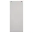 Paquet 100 fiches intercalaires horizontales unies perforées - 105 x 240 mm - Gris - Exacompta