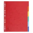 Intercalaires carte lustrée 225g 6 positions - A4 maxi - EXACOMPTA