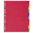 Intercalaires carte lustrée 225g 10 positions - A4 maxi - EXACOMPTA