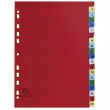 Intercalaires imprimés alphabétiques PP couleurs 12/100 AZ - A4 - EXACOMPTA