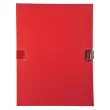 Chemise à sangle dos extensible avec rabat en pied et boucle à coulisseau cranté - polypropylène - Rouge - EXACOMPTA
