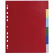 Intercalaires polypropylène souple 6 positions - A4 maxi - Couleurs assorties - EXACOMPTA