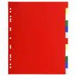 Intercalaires polypropylène souple 12 positions - A4 maxi - Couleurs assorties - EXACOMPTA