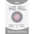 &Eacute;tui de 100 fiches - bristol quadrill&eacute; 5x5 non perfor&eacute; 74x105mm - Rose - EXACOMPTA 