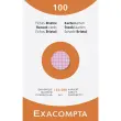 &Eacute;tui de 100 fiches - bristol quadrill&eacute; 5x5 non perfor&eacute; 125x200mm - Couleurs assorties - EXACOMPTA 