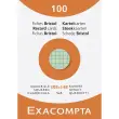 Étui de 100 fiches - bristol quadrillé 5x5 105x148mm - Couleurs assorties - EXACOMPTA