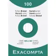 Étui de 100 fiches - bristol blanc ligné non perforé 105x148mm - Blanc - EXACOMPTA