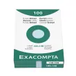 &Eacute;tui de 100 fiches - bristol lign&eacute; non perfor&eacute; 105x148mm - Azur - EXACOMPTA 