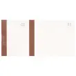 Bloc vendeur à bande couleur 100 feuillets double numérotage - Format 6 ,6x13,5 cm - Bistre - EXACOMPTA