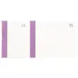 Bloc vendeur &agrave; bande couleur 100 feuillets double num&eacute;rotage - Format 6 ,6x13,5 cm - Violet - EXACOMPTA 
