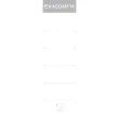 Paquet 10 &eacute;tiquettes classeur a levier dos de 70mm - Blanc - EXACOMPTA 